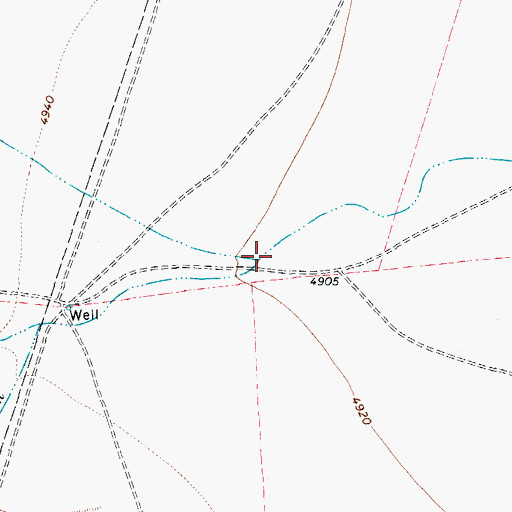 Topographic Map of North Fork Cienega Creek, TX