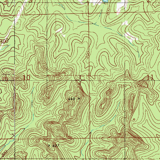 Topographic Map of Mount Carmel Church (historical), AL