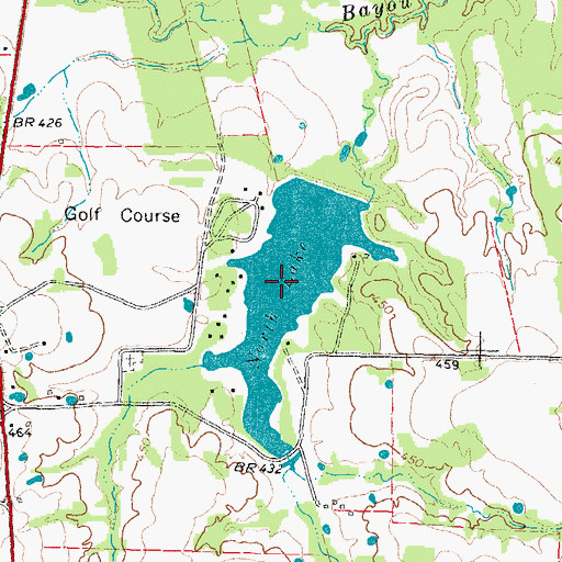 Topographic Map of North Lake, TX