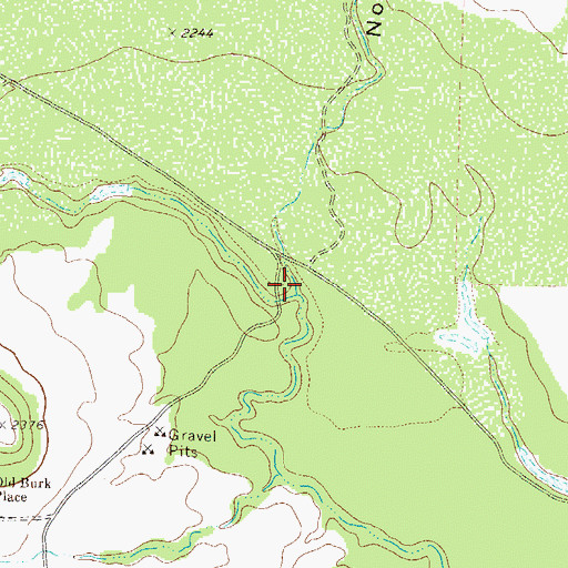 Topographic Map of North Liveoak Draw, TX