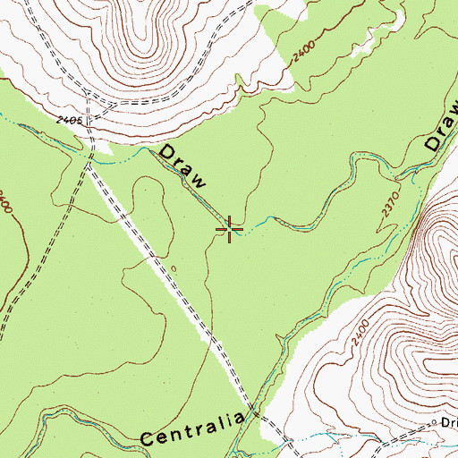 Topographic Map of North Mustang Draw, TX