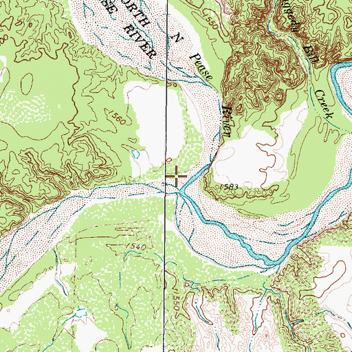 Topographic Map of North Pease River, TX