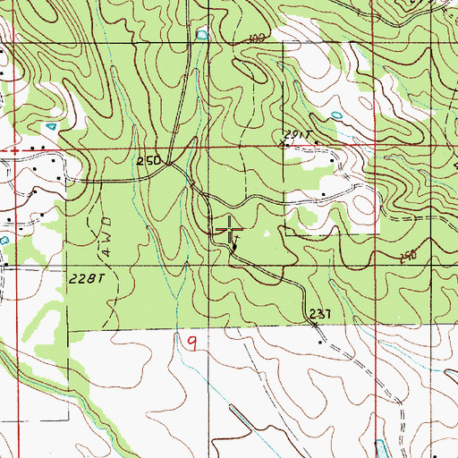 Topographic Map of Mount Lily Church, AL