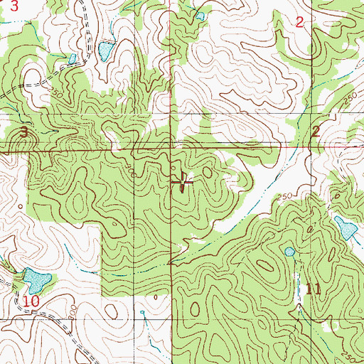 Topographic Map of Mount Olive Church (historical), AL
