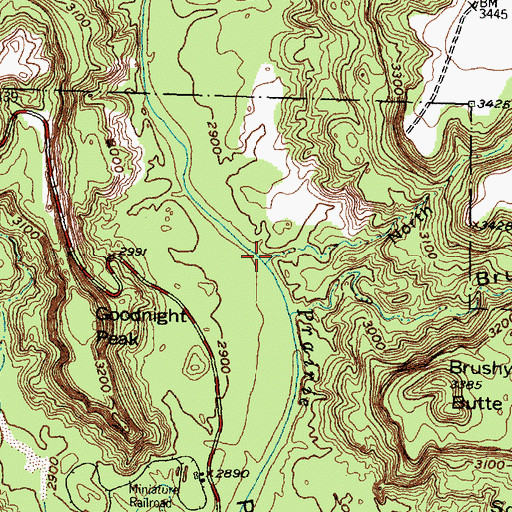 Topographic Map of North Spur Valley, TX
