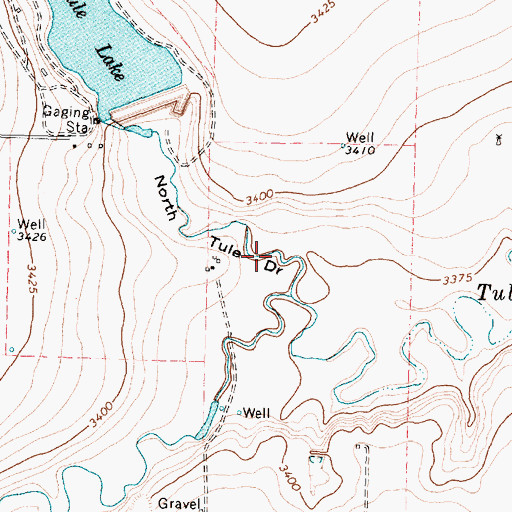 Topographic Map of North Tule Draw, TX