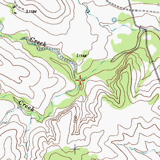 Topographic Map of North Turkey Creek, TX