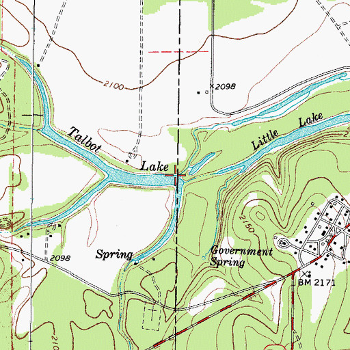 Topographic Map of North Valley Prong, TX