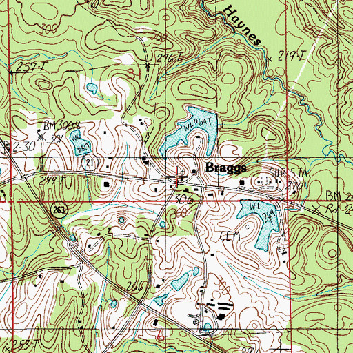 Topographic Map of New Bethel Church, AL