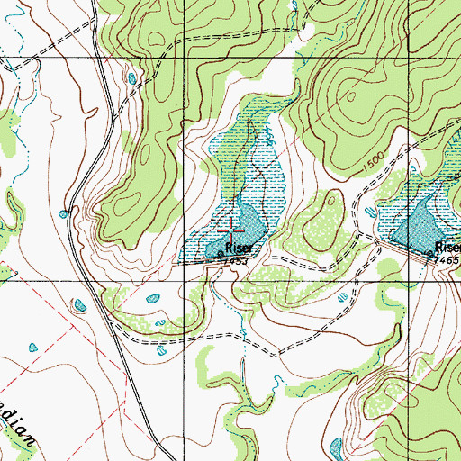 Topographic Map of Northeast Lateral Watersheds Number Two, TX