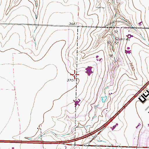 Topographic Map of Northwest Texas Hospital, TX
