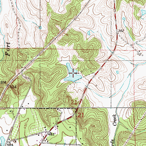 Topographic Map of Olson Pond, AL