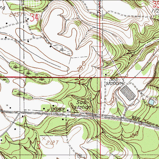 Topographic Map of Pilgrim Church (historical), AL
