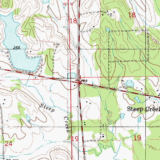 Topographic Map of Pine Grove Church (historical), AL