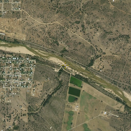 Aerial/Satellite Image of Oatman Creek, TX