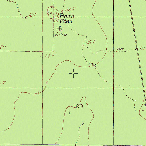 Topographic Map of Old Hat Burnout, TX