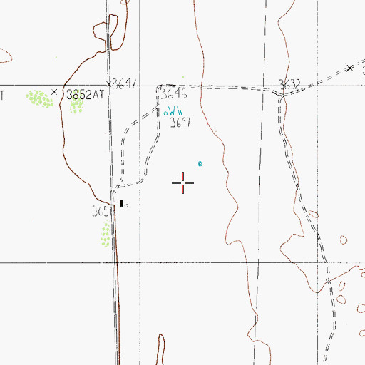 Topographic Map of Old Meeks Windmill, TX