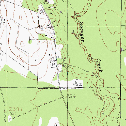 Topographic Map of Old Prospect Cemetery, TX
