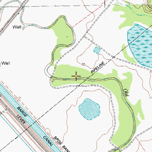 Topographic Map of Old River, TX