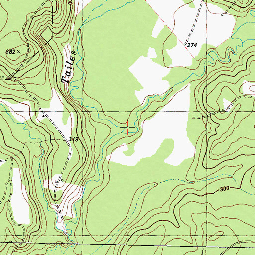 Topographic Map of One Arm Creek, TX