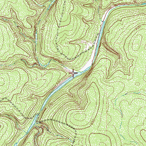 Topographic Map of Onion Creek, TX