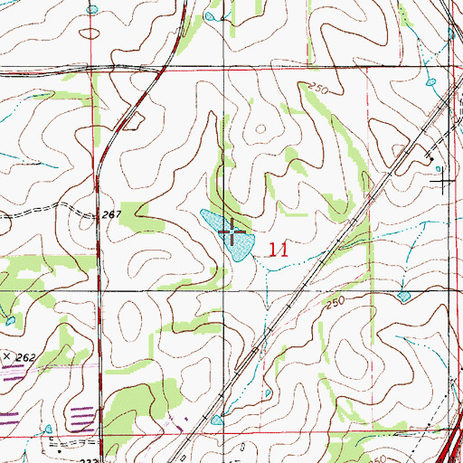 Topographic Map of Silvests Pond, AL