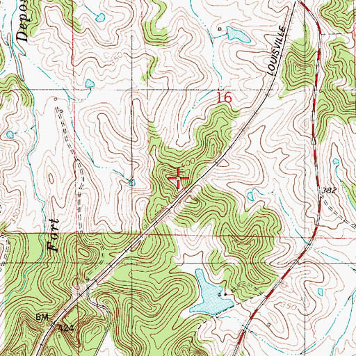 Topographic Map of Skidl Hill, AL