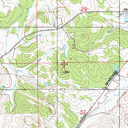 Topographic Map of Steep Creek, AL