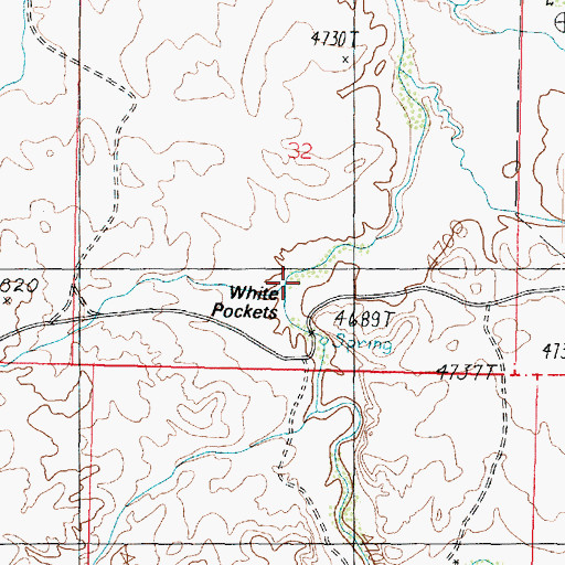 Topographic Map of White Pocket, AZ