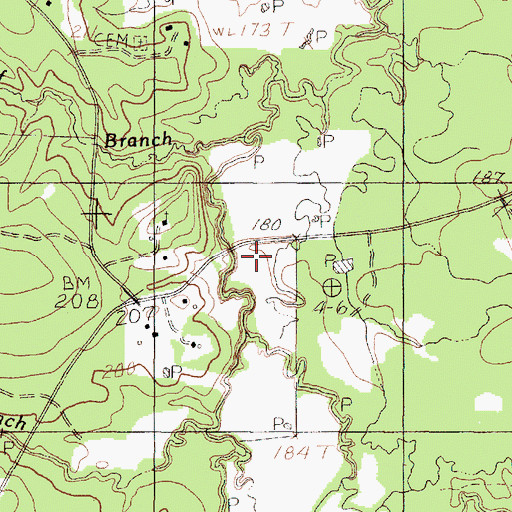 Topographic Map of Otter Creek, TX