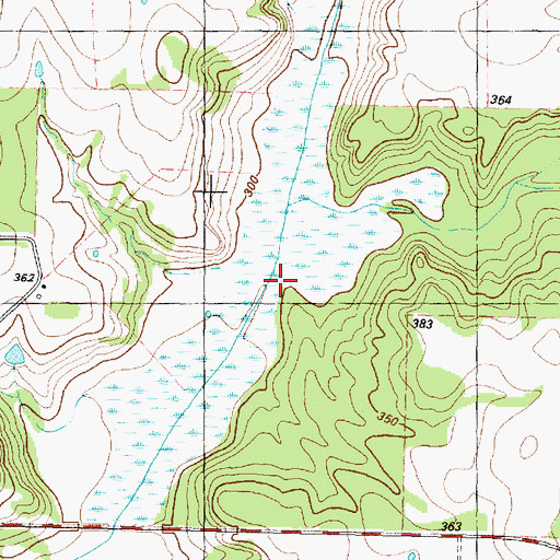 Topographic Map of Otter Creek, TX