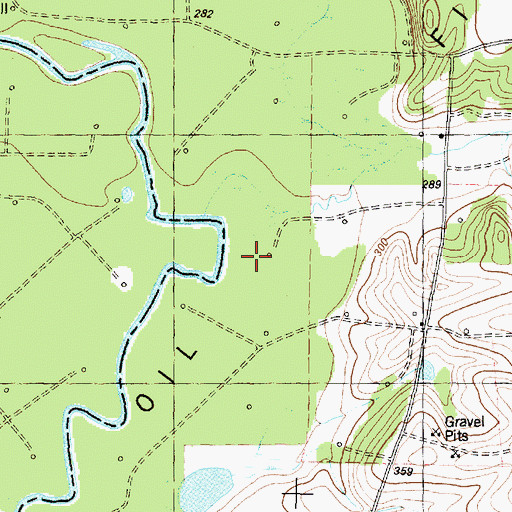 Topographic Map of Owl Creek, TX
