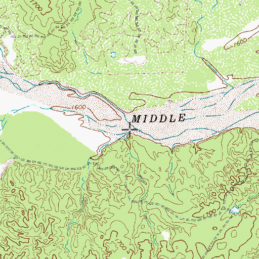 Topographic Map of Owl Creek, TX