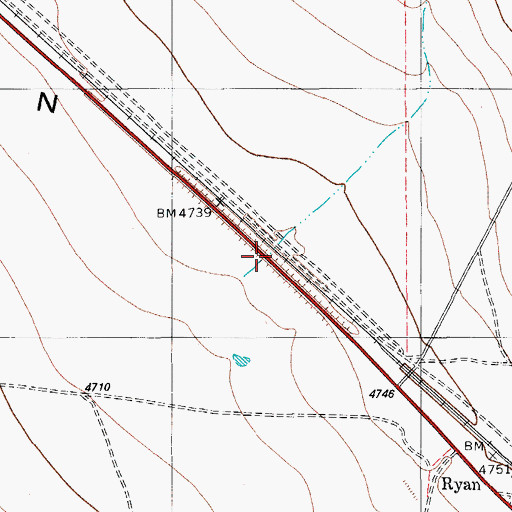 Topographic Map of Owls Nest Canyon, TX