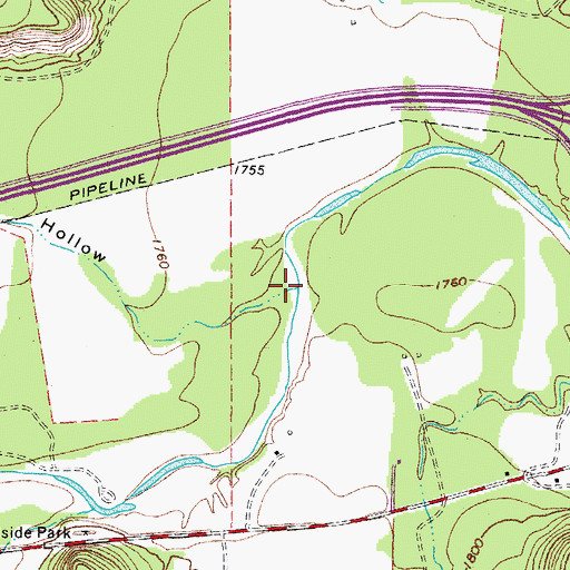 Topographic Map of Ox Hollow, TX