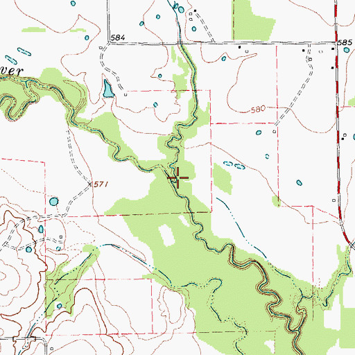 Topographic Map of Oyster Creek, TX