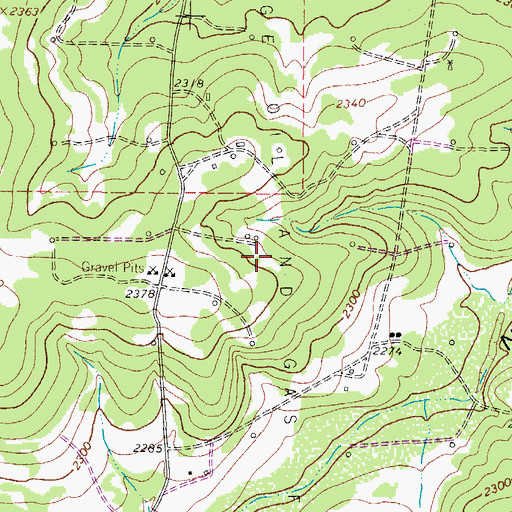 Topographic Map of Page Oil and Gas Field, TX