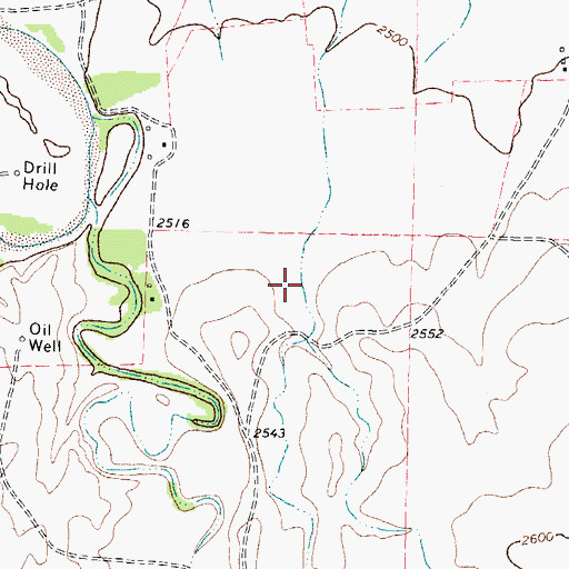Topographic Map of Paine Draw, TX