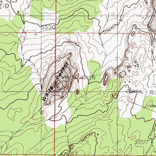 Topographic Map of White Pocket, AZ
