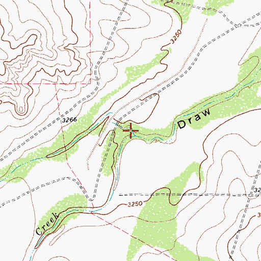 Topographic Map of Paisano Creek, TX