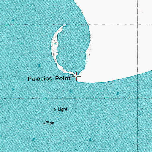 Topographic Map of Palacios Point, TX