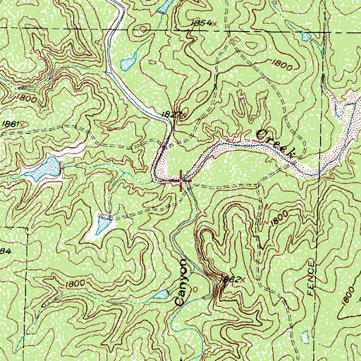 Topographic Map of Panther Canyon, TX