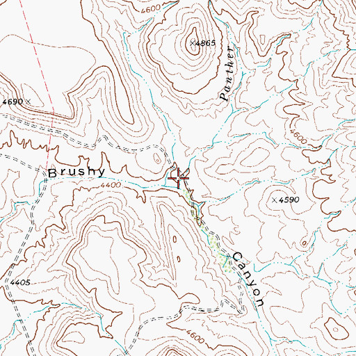 Topographic Map of Panther Seep, TX