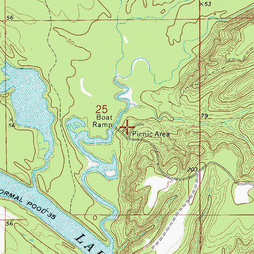 Topographic Map of Bells Landing Park, AL
