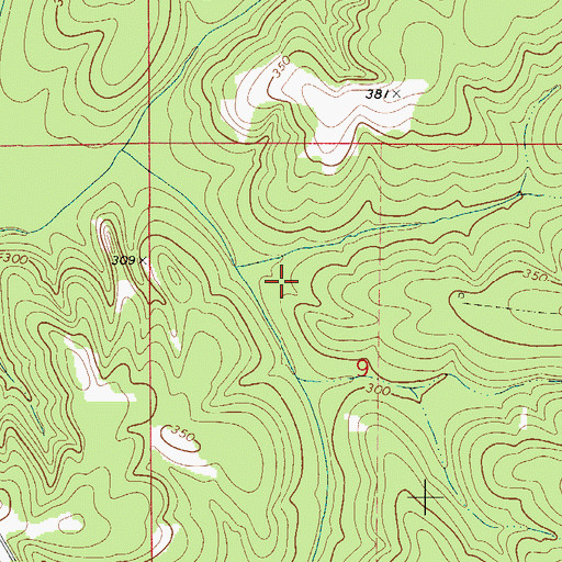 Topographic Map of Bethel Church, AL