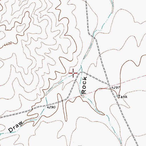 Topographic Map of Patterson Draw, TX