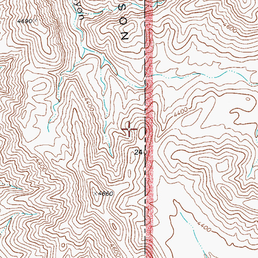 Topographic Map of Patterson Hills, TX