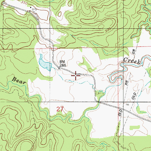 Topographic Map of Box Hill Church (historical), AL