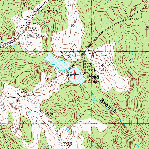 Topographic Map of Pearl Lake, TX