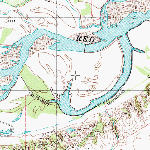 Topographic Map of Pease River, TX